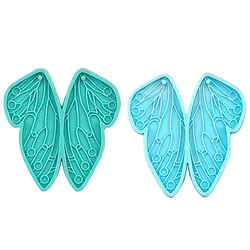 LX9D ซิลิโคนต่างหูแม่พิมพ์ต่างหู Butterfly Wing จี้เรซิ่นหล่อแม่พิมพ์ DIY หัตถกรรมเครื่องมือสำหรับหญิงสาวเลดี้