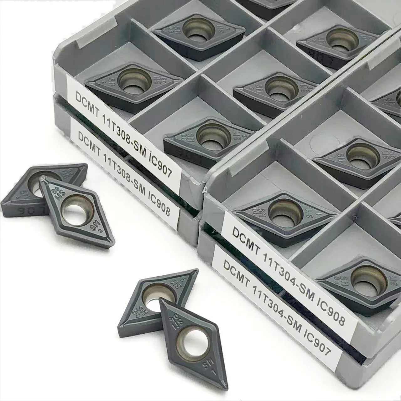Оригинальная твердосплавная Вставка инструмент для наружной обработки DCMT 11T304 DCMT11T308-SM IC907 IC908 обрабатывающий металлообрабатывающий инструмент