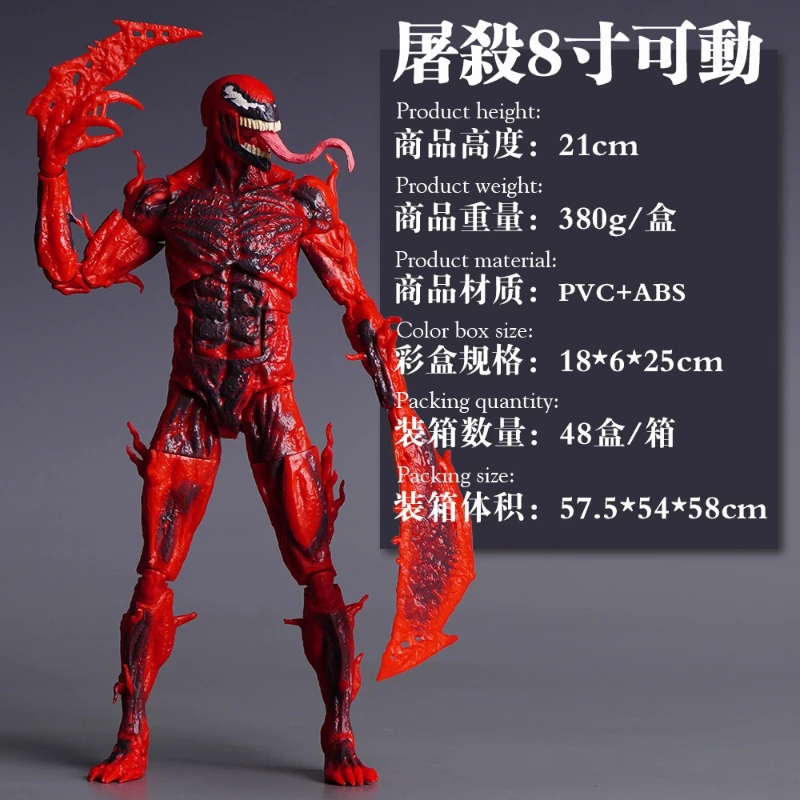 Ml 8-дюймовая серия Marvel Movie Holocaust Deluxe Edition Venom, подвижная изысканная модель, Коллекционная модель для подарка на день рождения бойфренду