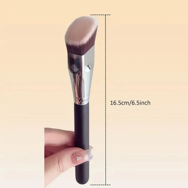 Pincel de base em pó sem costura chanfrado, tubo quadrado, pincel de maquiagem Cangzhou, ferramentas de beleza creme