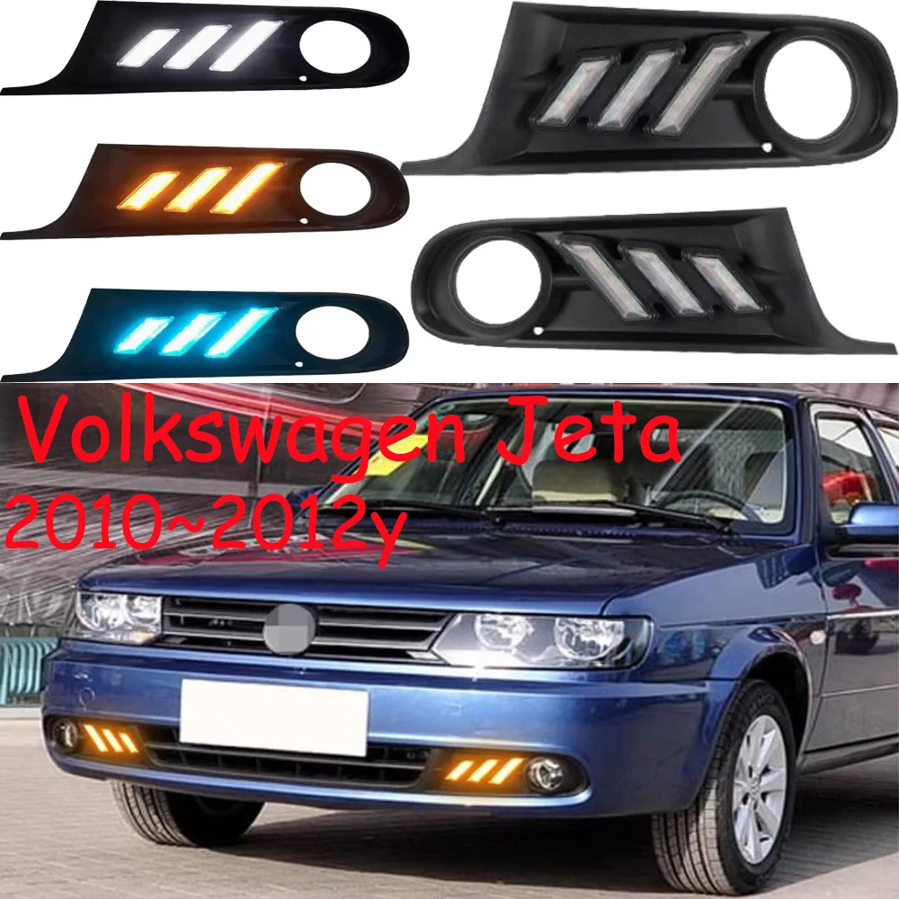 car accessories bumper headlight for Volkswagen Jetta daytime light Sagitar 2010~2012y LED for VW Jetta headlamp Fog light