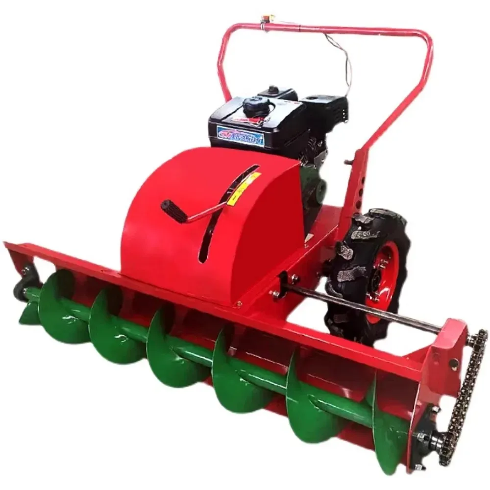 

Small Snowplow Snow Sweeper Household Fishpond Property Management Hand-push Spiral Snow Clearer Multi-functional