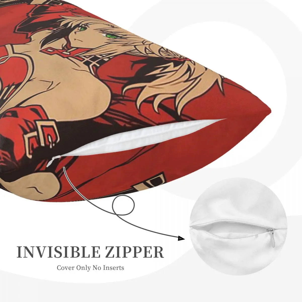 Pinup Mordred Fate Stay Night Anime Rectangle Pillowcase Cushion Cover Decor Bedroom Bed Home Comfort Throw Pillow