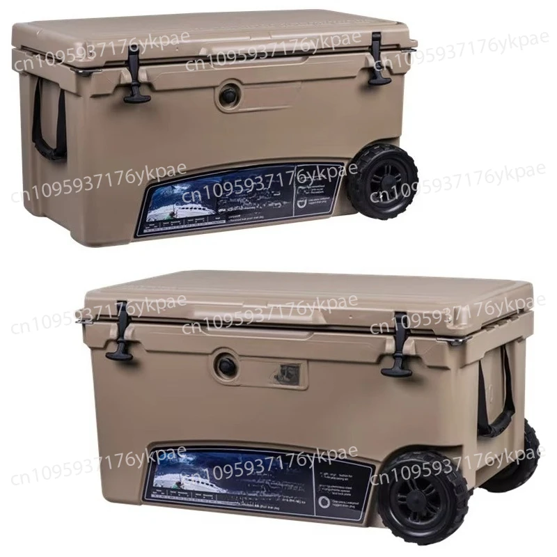 70QT Wheeled Freezer Fishing Cooler Box Large Size Rotomolded Freezer Cooler with Wheels view 3