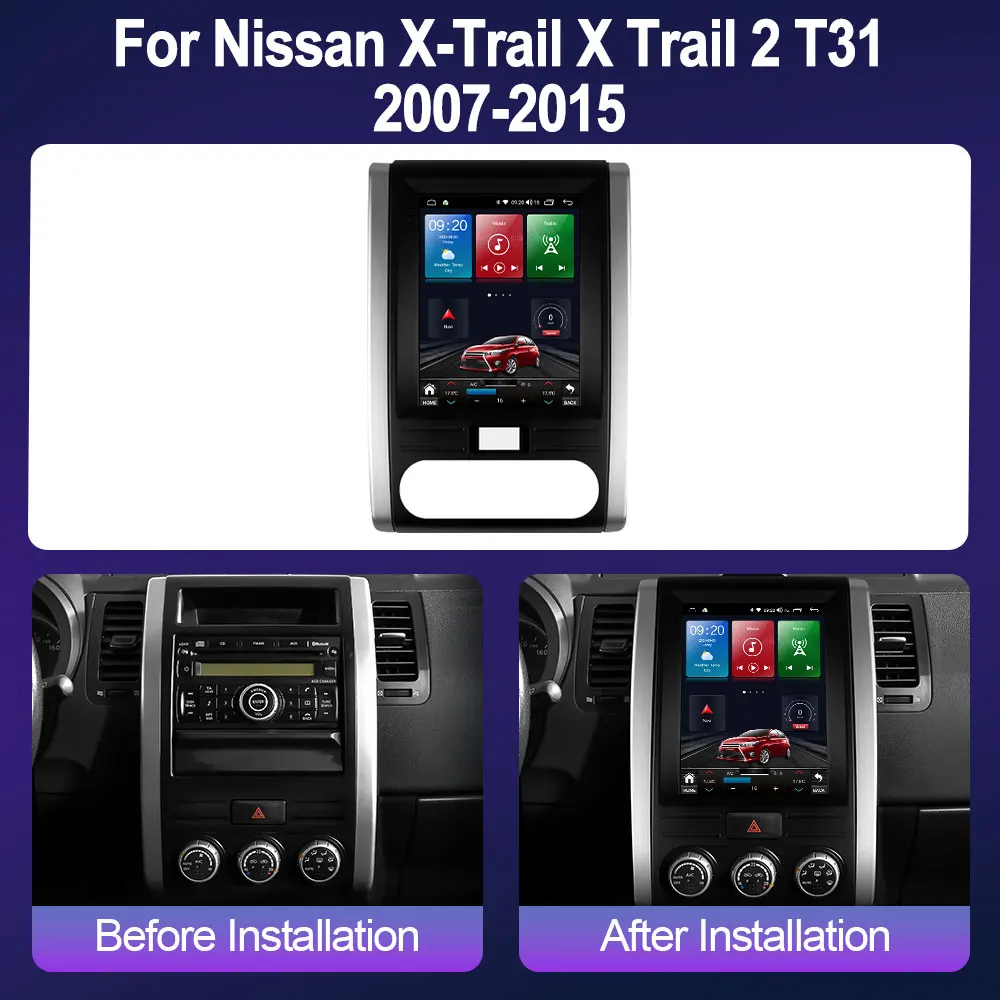 Android 14 For Nissan X-Trail X Trail 2 T31 2007-2015 9.7