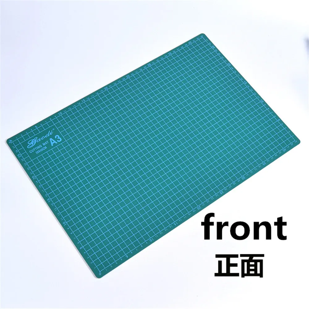 Neue Schneidematte, A3, PVC, rechteckig, selbstheilend, dickerer weißer Kern, Desktop-Schutzmatte, Basteln, dunkelgrün, 45 cm x 30 cm x 0,3 cm