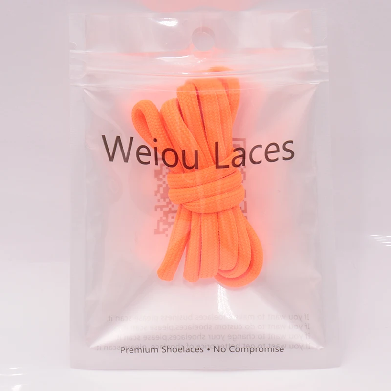 Weiou Colorful Laces Full Coverage Epoxy lacets Anti-Slip&Stable Good Feeling Unisex Cords Pure Fruit Colour Hoodie Ropes
