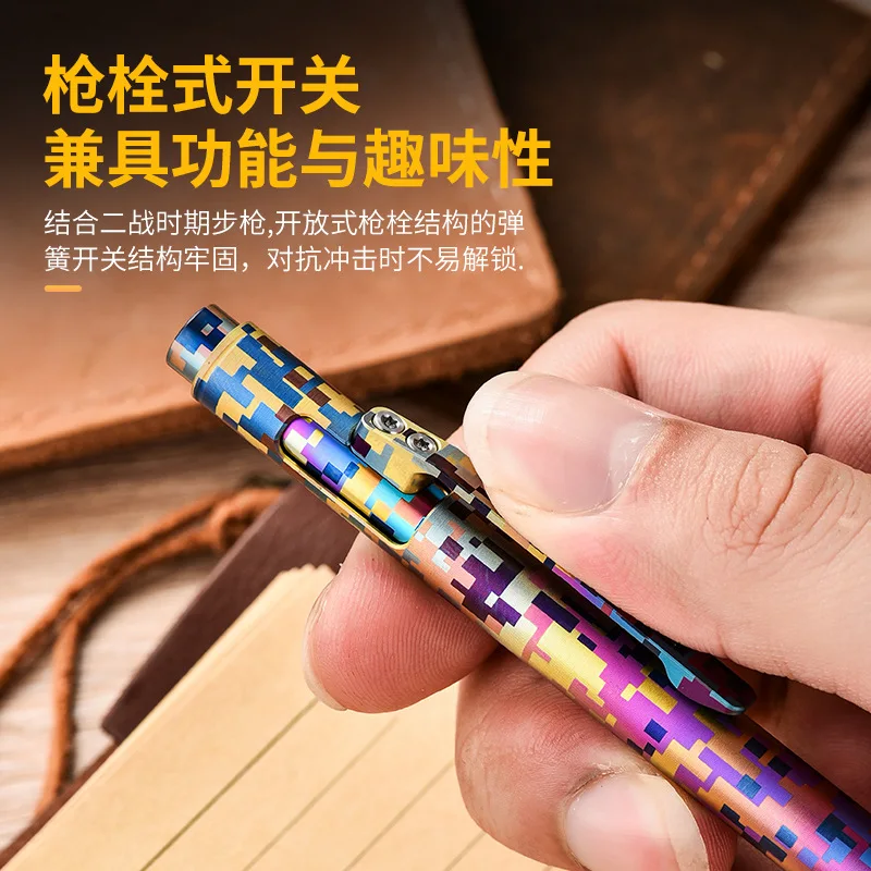 EDC Titanium Alloy Pen With Collection Writing Multi-functional Portable Outdoor EDC Tools