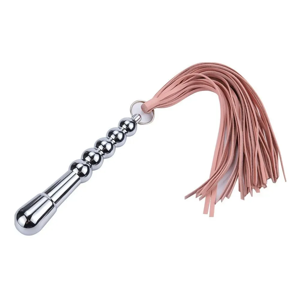 BDSM Metal anal plug whip, dildo, spanking games, flirtatious butt plug, sexual wellness, adult pleasure, sex toys view 2