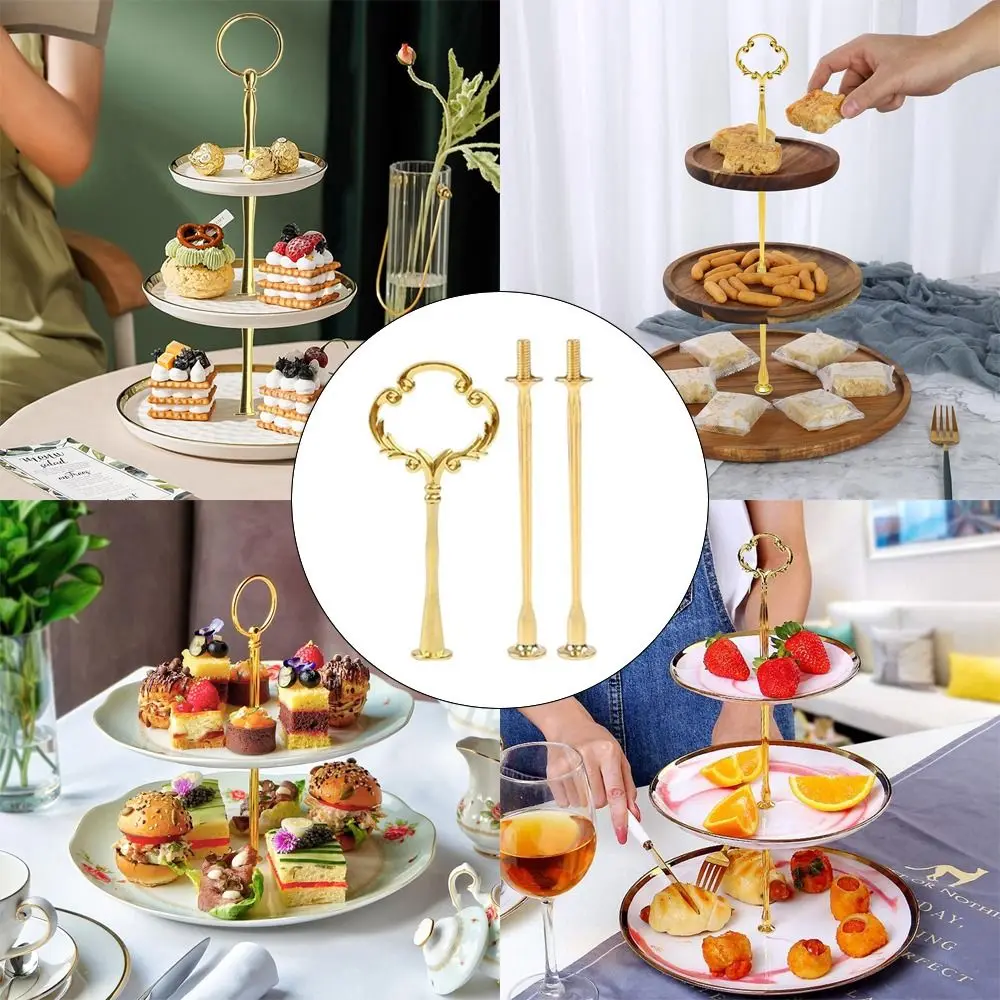 Hardware 2 Tier Cake Plate Stand 3 Tier Zinc Alloy Cake Cupcake Holder Hardware Holder Wedding Party