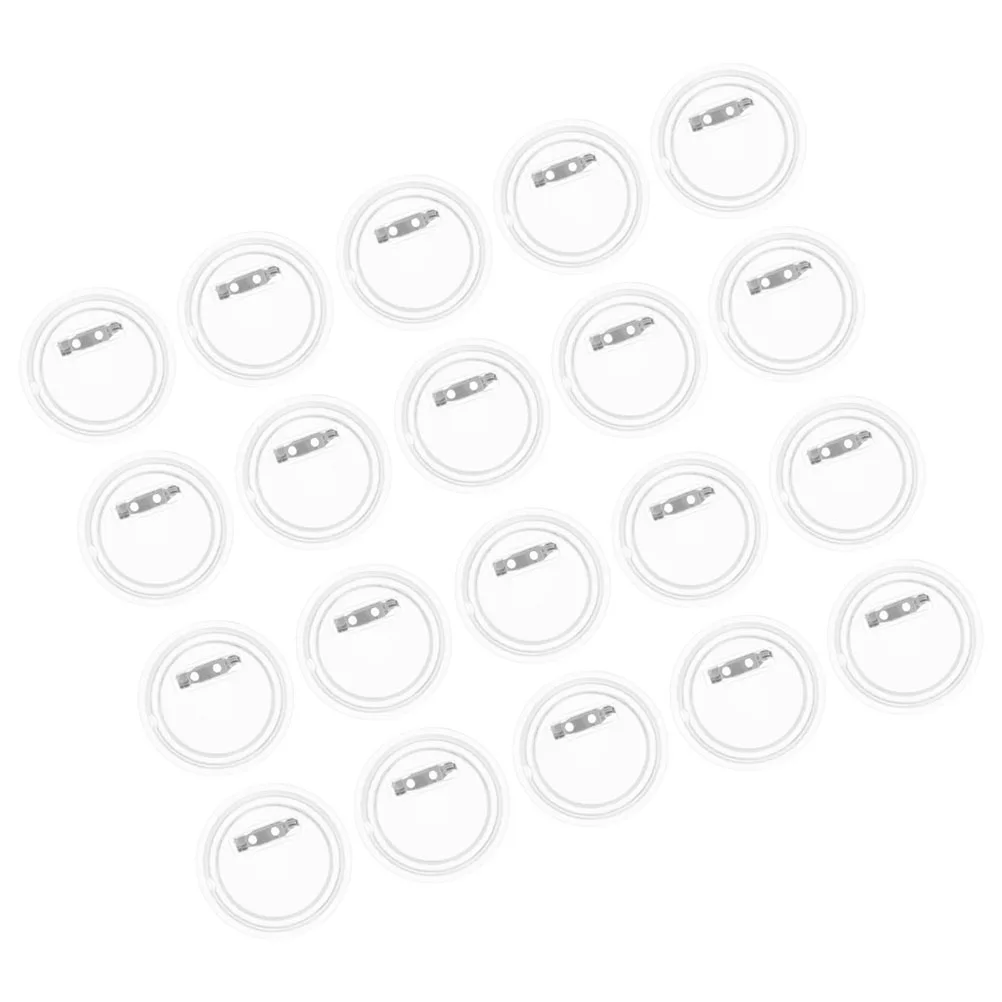 

20pcs Badge Buttons Photo Pins Metal Diy Empty Handmade Acrylic Badge Making Supplies Badges 58MM Craft Supplies Durability