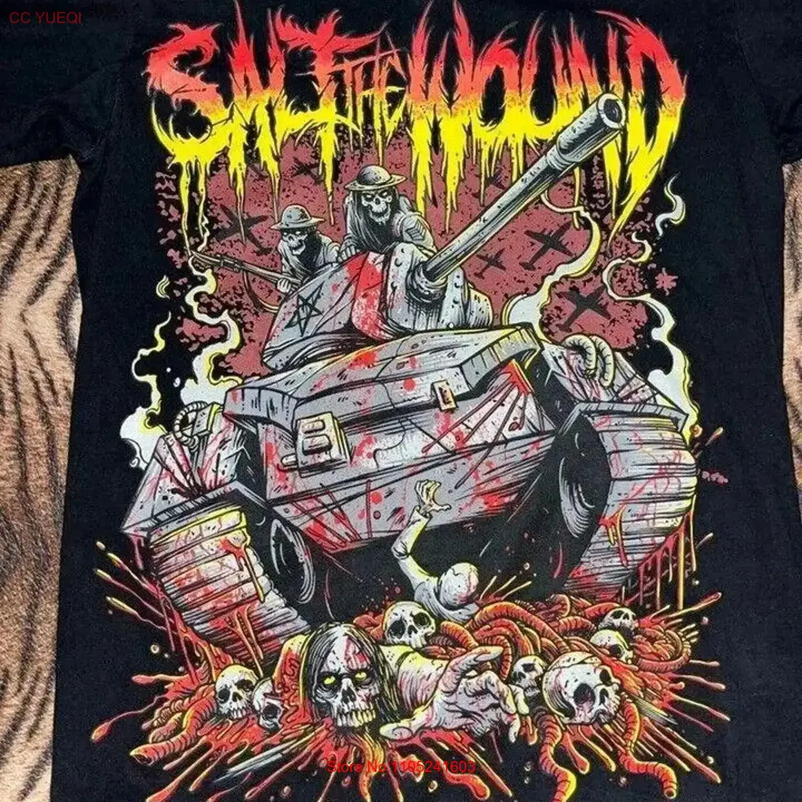 Salt The Wound deathcore band T shirt Cotton tee Zl514 vintage Washed graphic Breathable Stretched homme designer clothes
