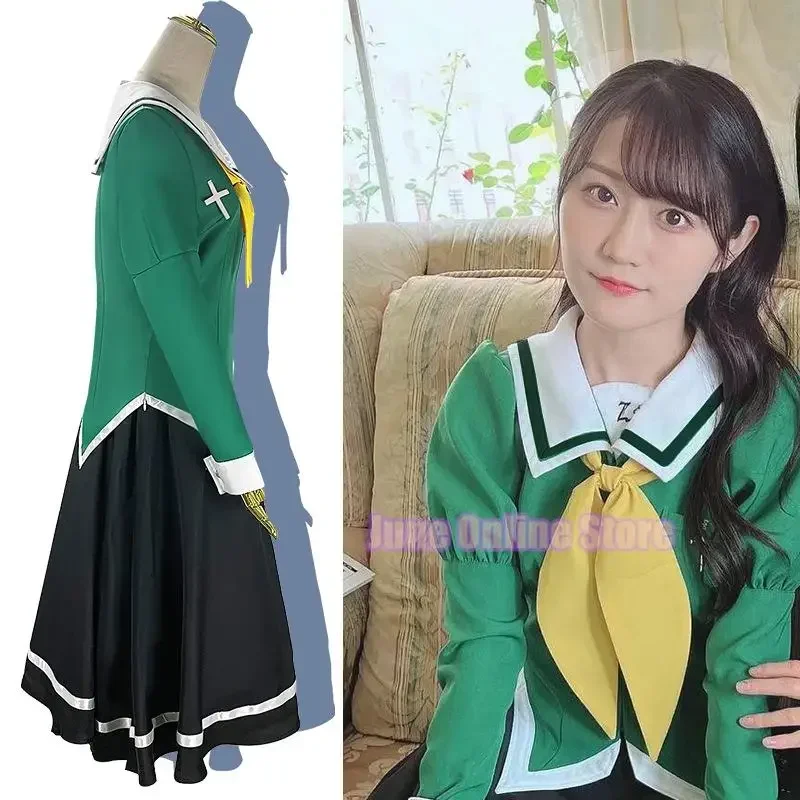 EE01 アニメ 恋する姉妹! コスプレ衣装ウィッグ ユリは私の仕事です！ 女の子用コスプレドレス3スタイル ハロウィンロールプレイIo0！