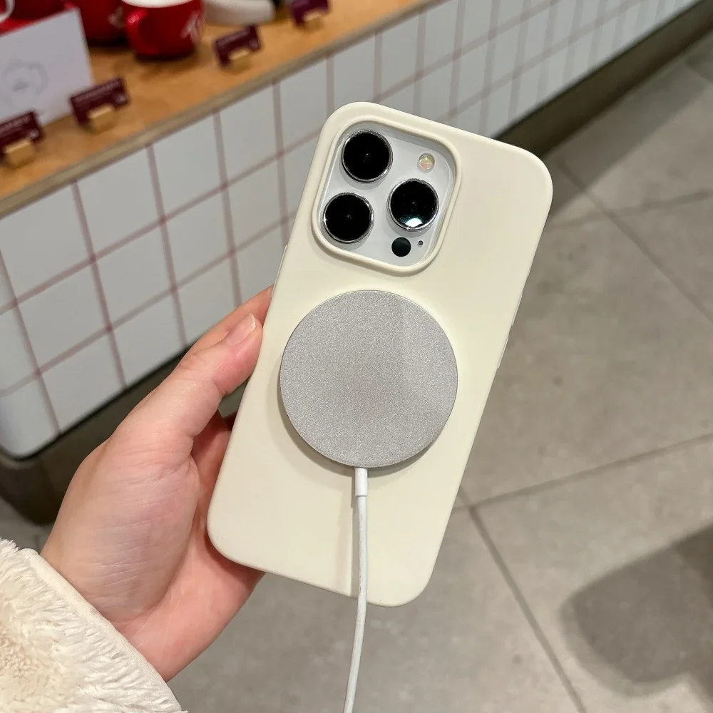 السائل الأصلي المغناطيسي ل Magsafe اللاسلكية آيفون 17 الهواء 16 15 14 زائد 13 12 برو ماكس شحن الحلوى غطاء سيليكون #4