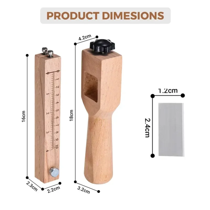 Режущий инструмент «сделай сам», профессиональный деревянный настраиваемый резак для полосок и ремней, ручная резка кожи с 5 лезвиями