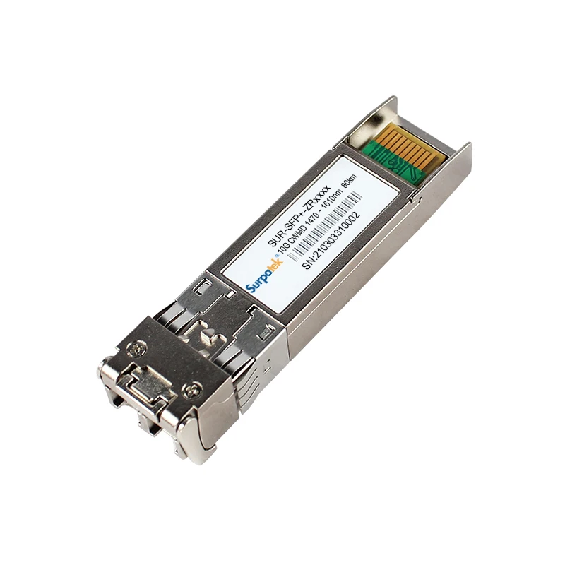 High Bitrate  10G BASE SFP+ DWDM Fiber Module for DWDM Devices Optical Amplifier EDFA