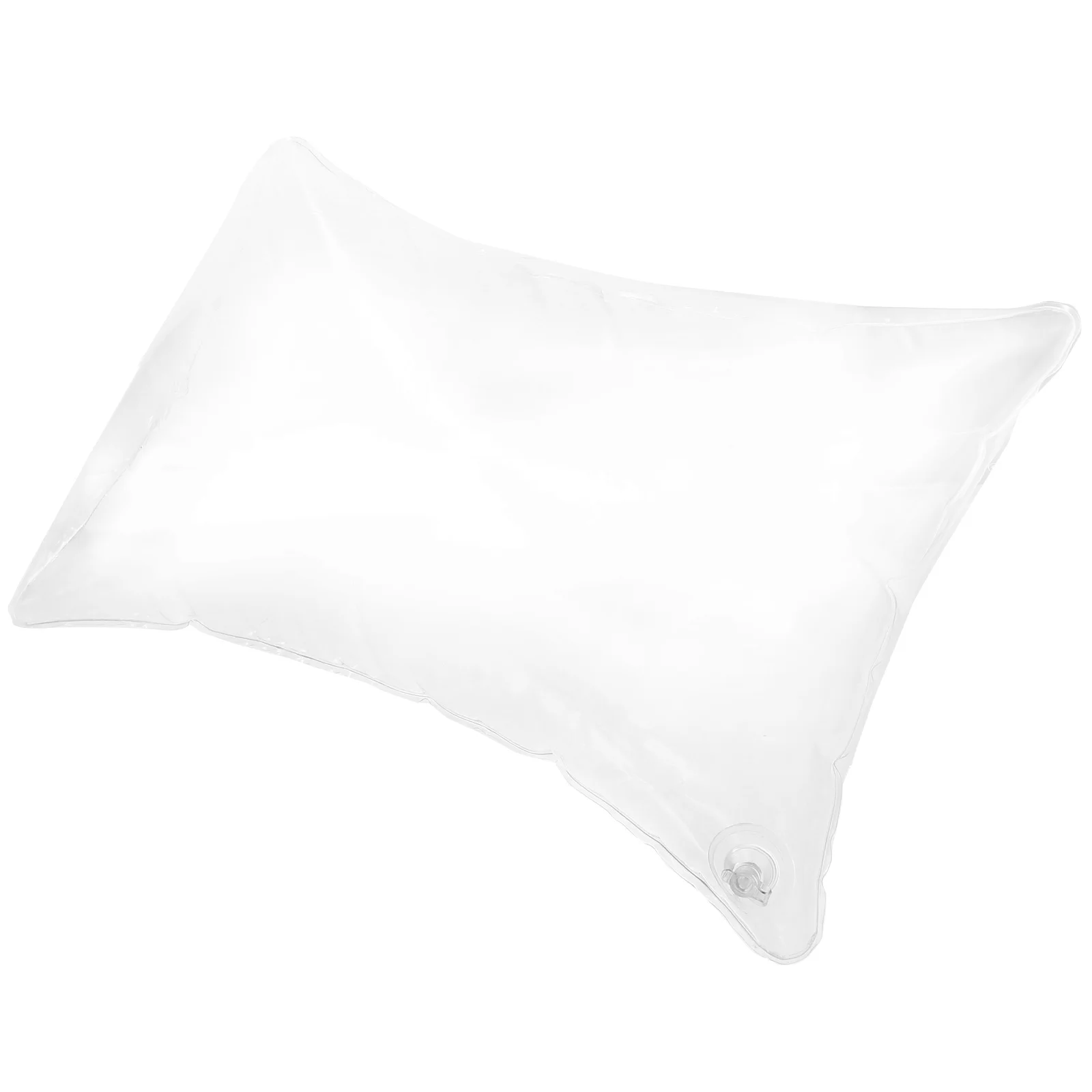 Inflatable Long Pillow Camping Cushion Throw Back Fold Inserts Transparent Equipment Pvc