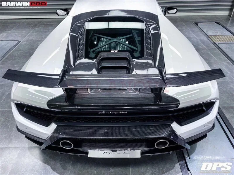 

Carbon Fiber Car Rear Spoiler Boot Racing Wings Fit for Lamborghini Huracan LP580 LP610 2014-2018
