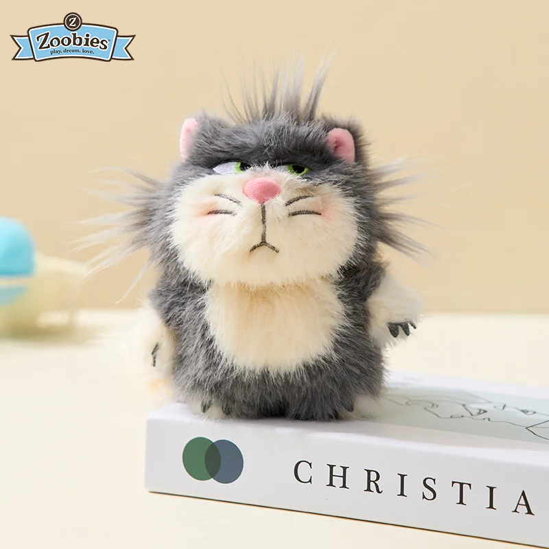 LLavero de peluche de la serie de gatos circundantes de Disney de 12Cm, monedero, funda para auriculares, cremallera de doble capa, regalo de Navidad para niña y niño