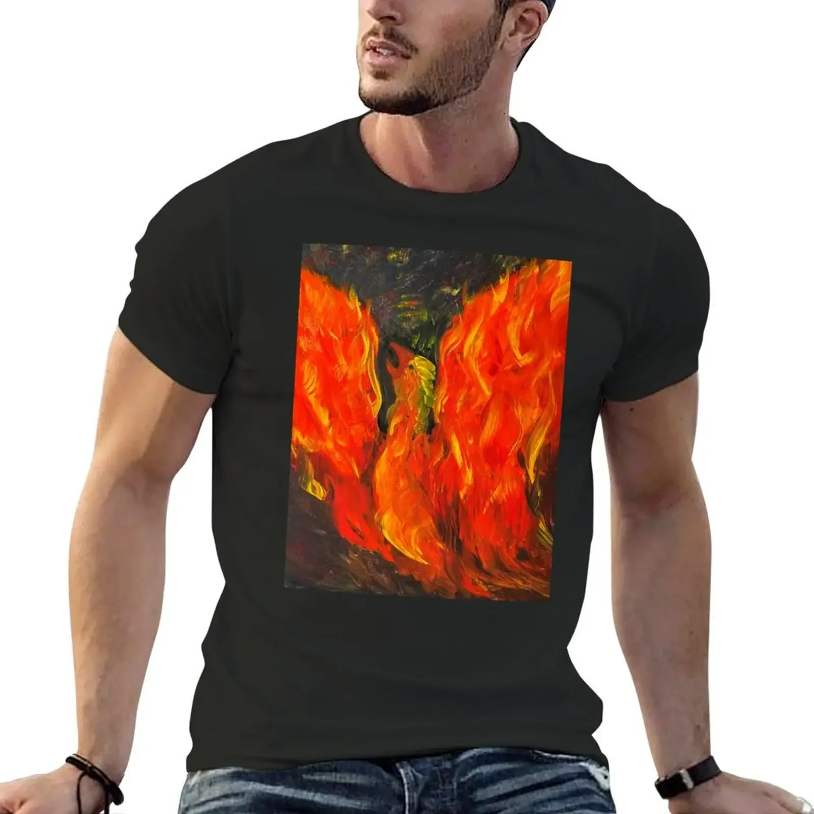 ..and From The Ashes She Is Reborn Phoenix. Alexandra Collection T-Shirt street wear Blouse shirts men