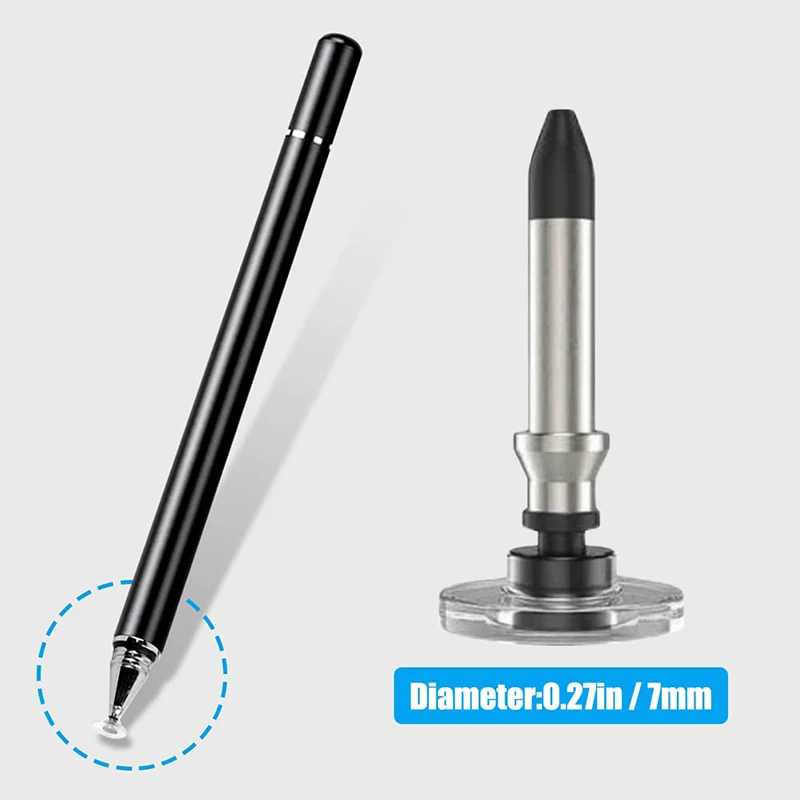 Universal Transparent Disc Stylus Nano Silicone Replacement Nibs For Ipad Universal Capacitive Touch Pencil