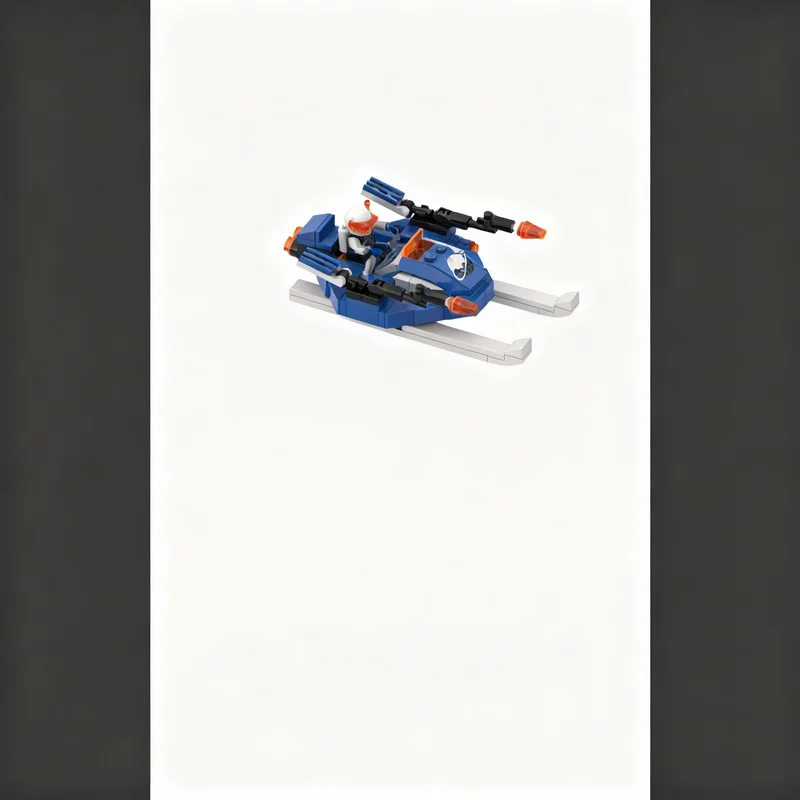 106pcs MOC Space Ice Planet 2002 Speeder Ice Planet Remake 6983 Model Building Blocks Architecture Birthday Creative DIY Art
