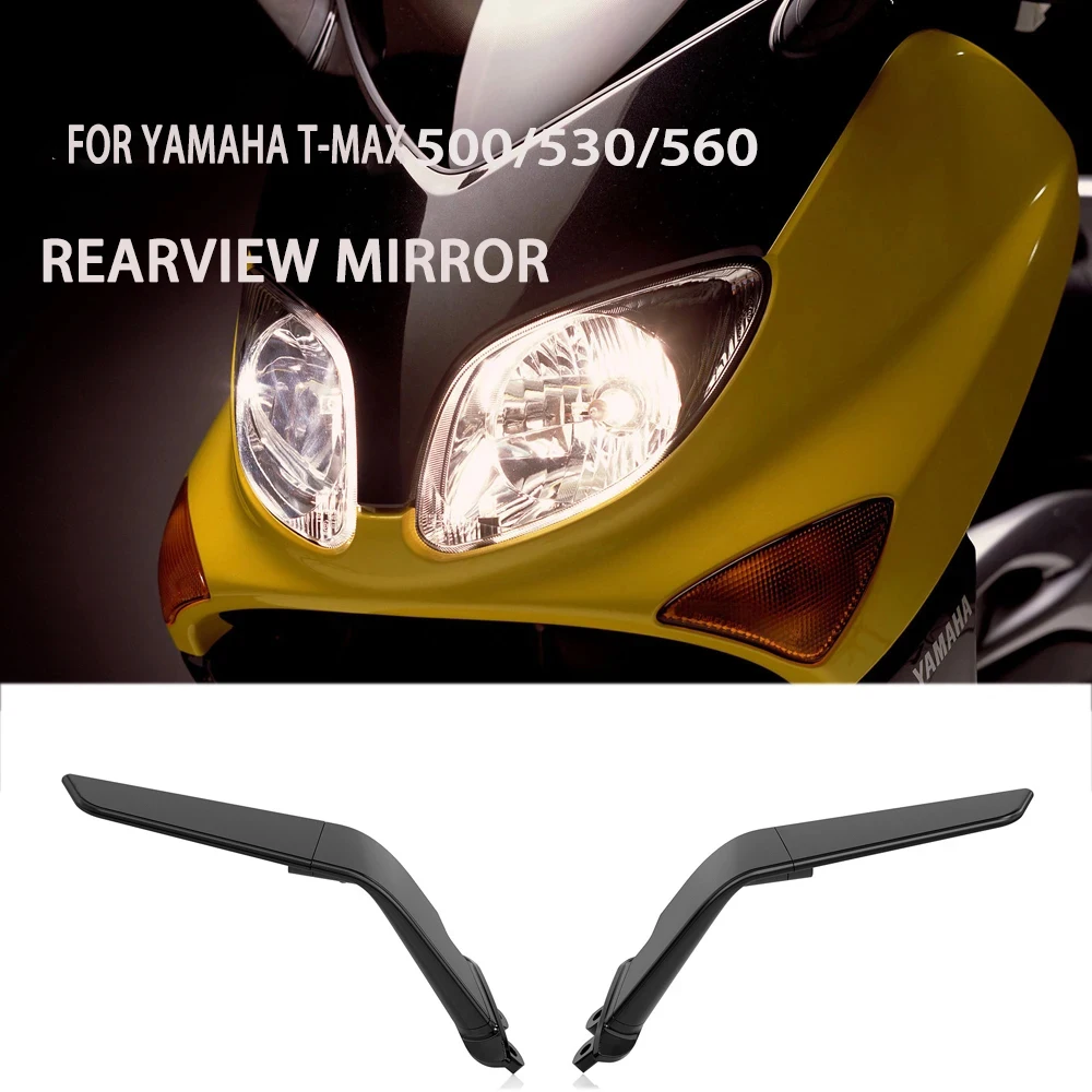 

New CNC Aluminum Rearview Mirror TMAX560 2020 2021 Motorcycle Rearview Mirror For Yamaha T-MAX 500 2004-2012 TMAX 530 2012-2019