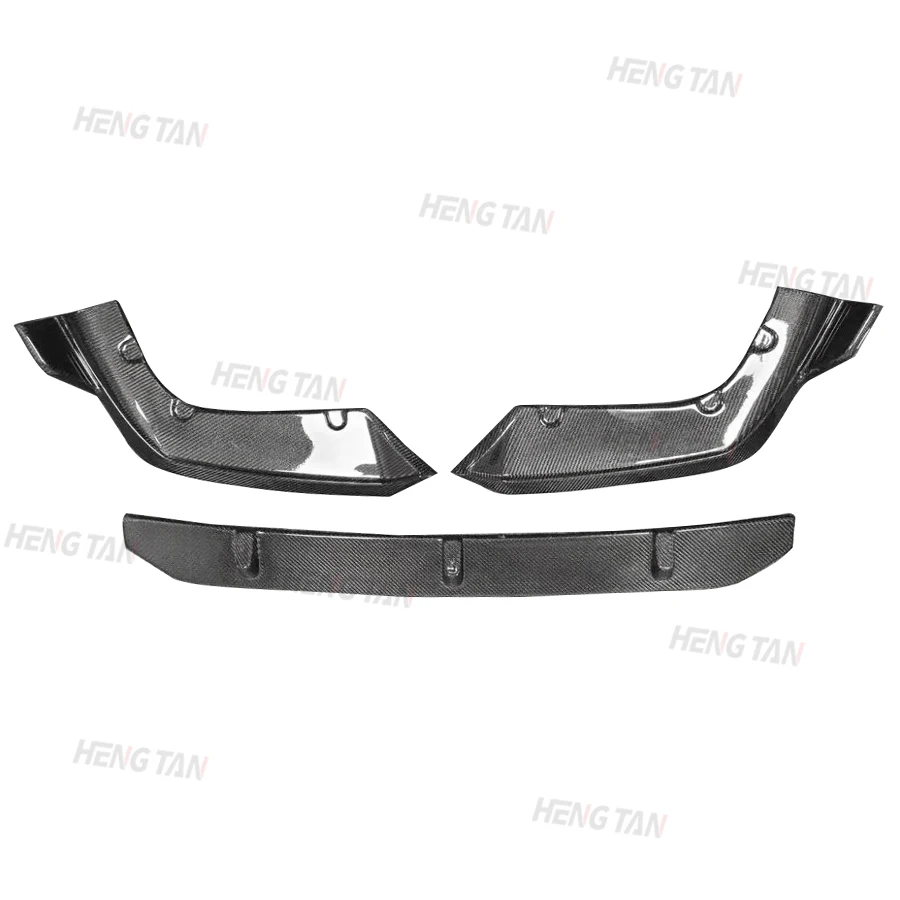 3Pcs /set For BMW F95 X5M 2019+ Carbon Fiber Car Front Bumper Splitter Lip Parts Front Lip Body Kit