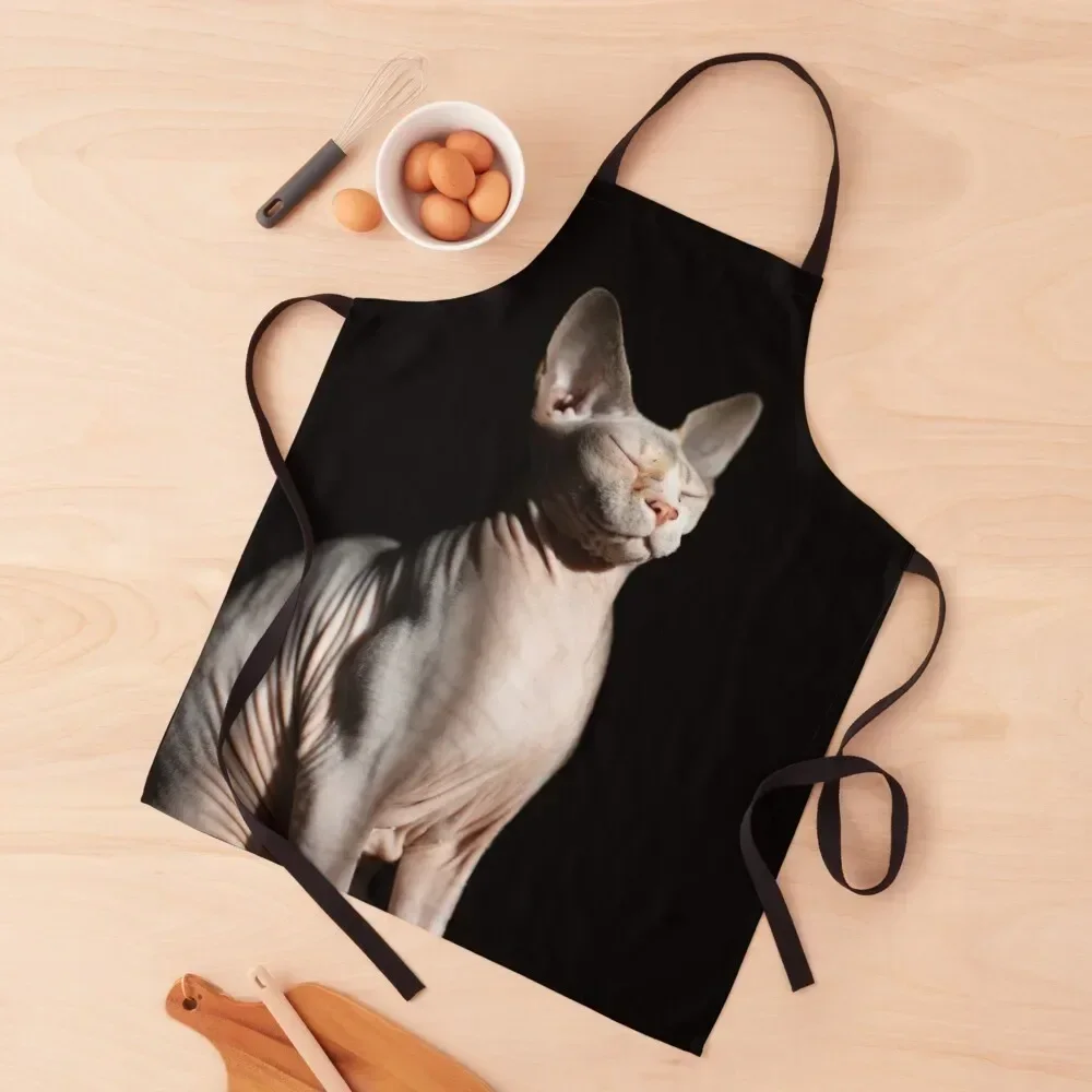 

sphynx cat Apron Kitchen Novel Kitchen Accessories Kitchen Household Items Kitchenware For Girl Apron