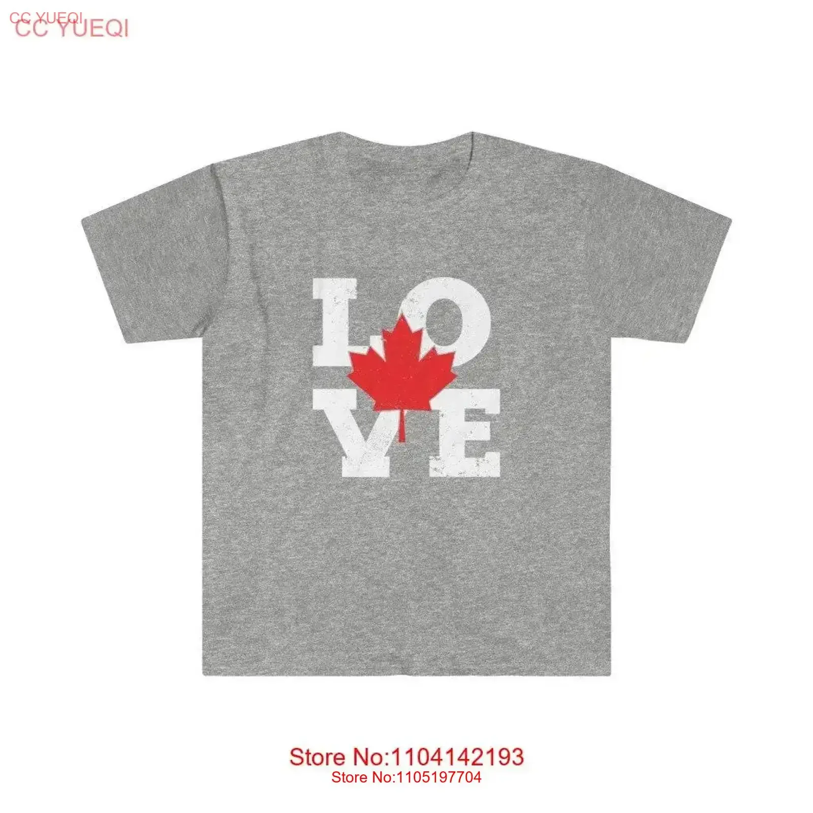 

I Love Canada T Shirt Am Canadian vintage Washed Stretched Comfortable Versatile fashion designer clothes graphic streetwear