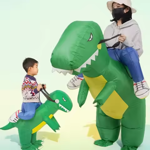 Inflatable Dinosaurs Cosplay Costume Inflated Garment Halloween Party Funny Inflatable Clothing Festival Costumes Performance