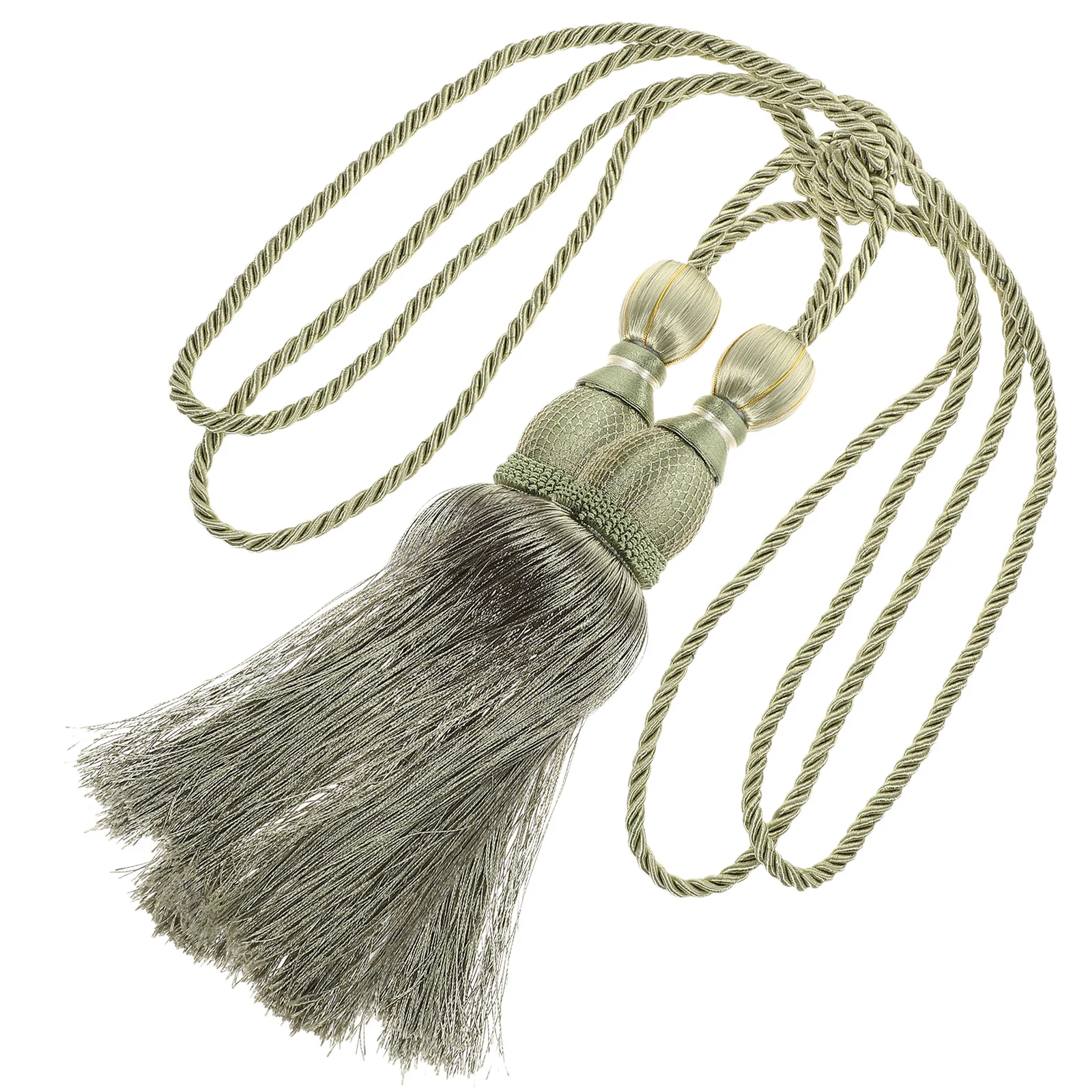 

2pcs Tassel Ball Accessories Vintage Style Tieback Strap For Living Room Decor Curtain Tassel Hanging Single Balls Curtain