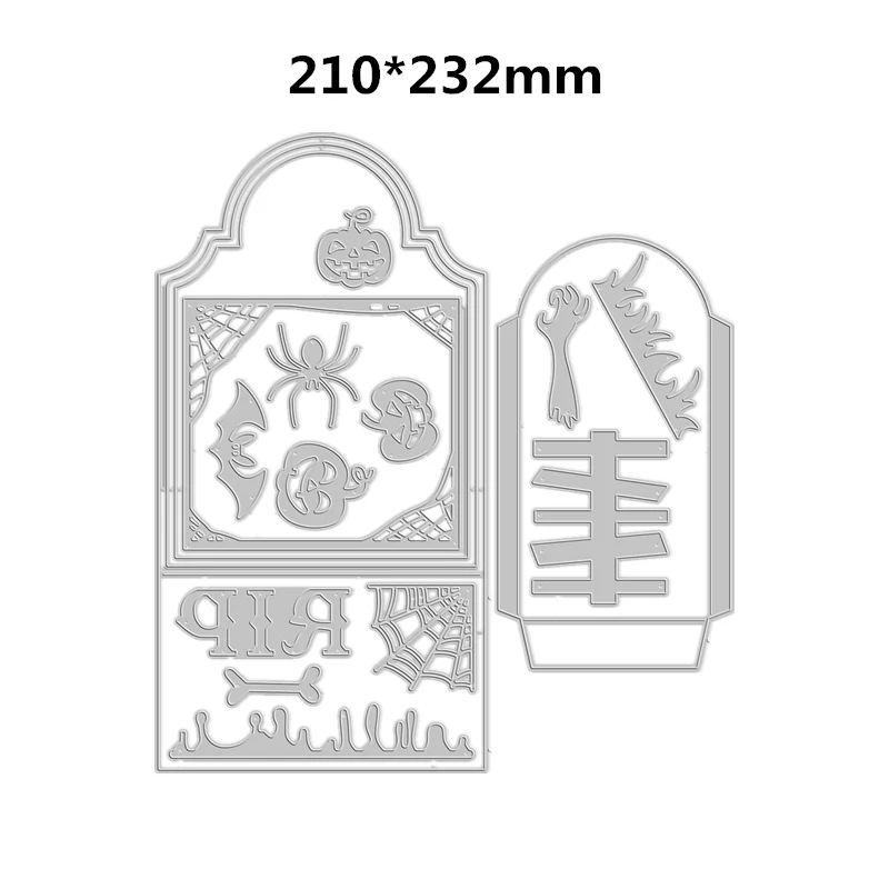 DIY The Tombstone Gift Bag Die Set Metal Cutting Dies for Scrapbooking Embossing Frame Card Craft Christmas Crafts