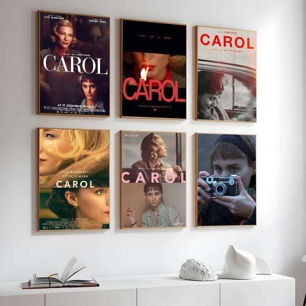 Klassisches R-Romance-Film-C-Carol-Poster, selbstklebende Kunst, wasserfester Papieraufkleber, Kaffeehaus, Bar, Zimmer, Wanddekoration