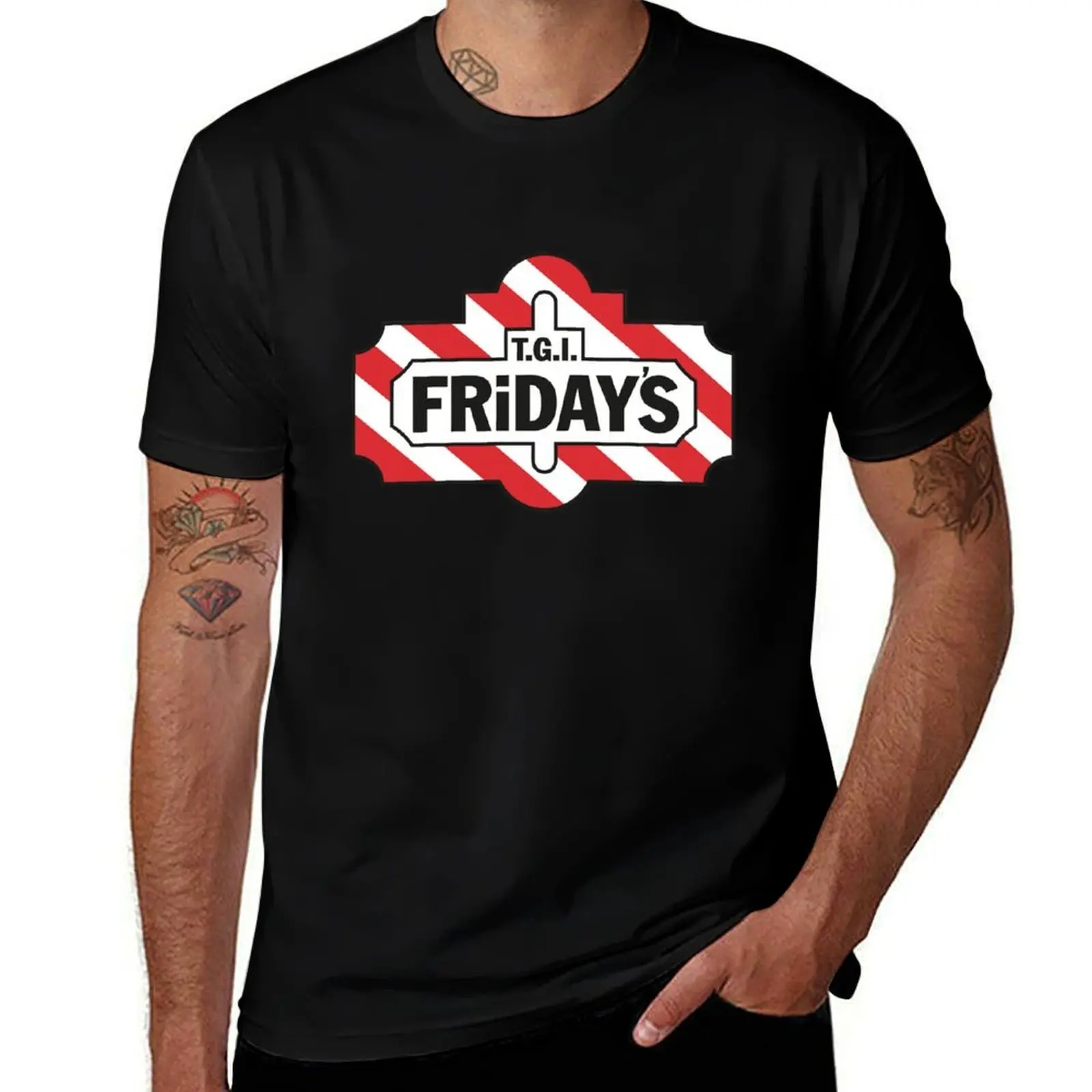 tgi-fridays icon T-Shirt Classic Basic Casual T-Shirt