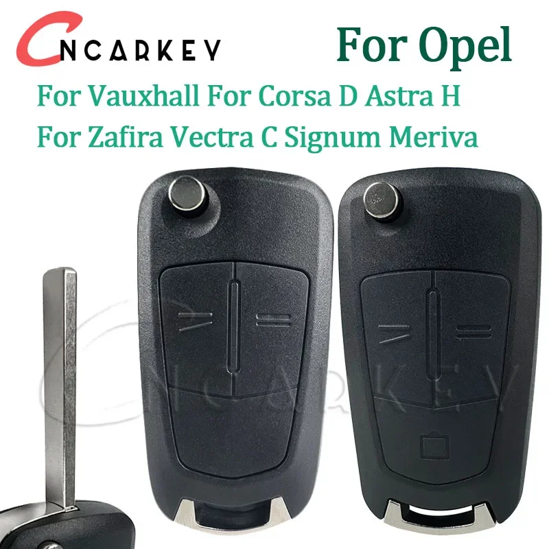 

For Opel for Vauxhall for Corsa D Astra H for Zafira Vectra C Signum Meriva 23 BT Flip Remote Car Key Fob Shell Case Replacement