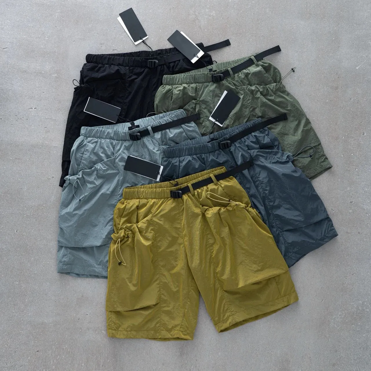 

GDW RIPSTOP Outdoor anti-tear drawstring large pocket summer lightweight tooling shorts