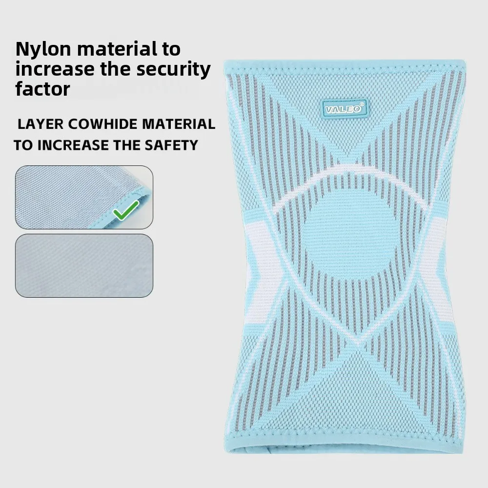 Unisex Knit Nylon Knee Sleeve - Anti-Collision Shock-Absorbing Support for Fitness Training Outdoor Sports
