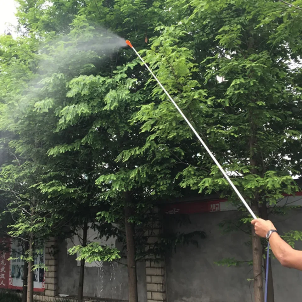 2.6 meter corrosion resistant metal spray extension tube for outdoor irrigation systems compatible with standard garden hoses an