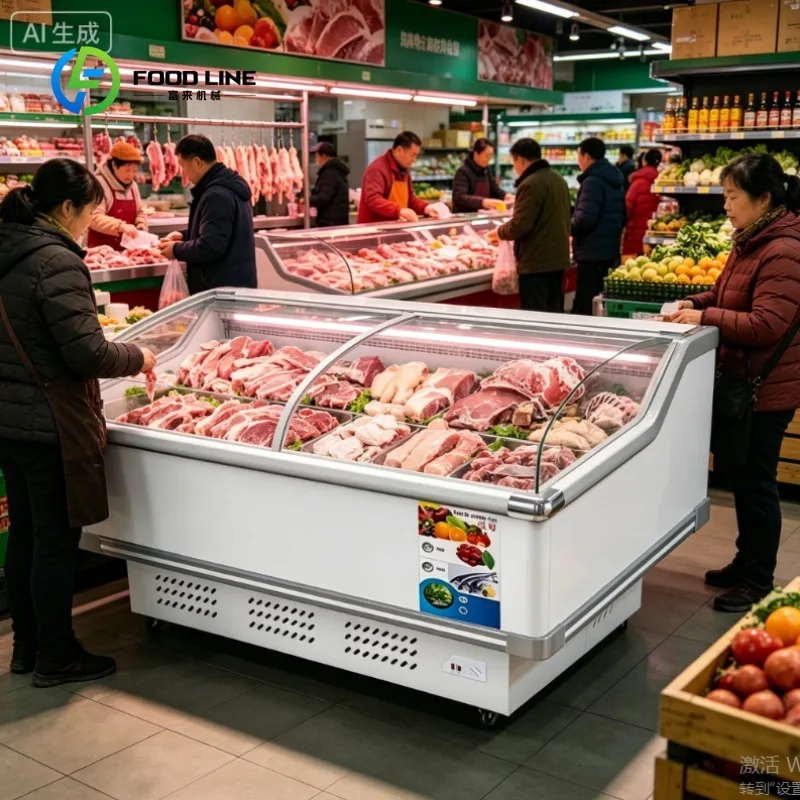 Customize  Fast Cooling Refrigerator Chiller Cabinet Display Cooler Unit for Fresh Food and Beverage Storage
