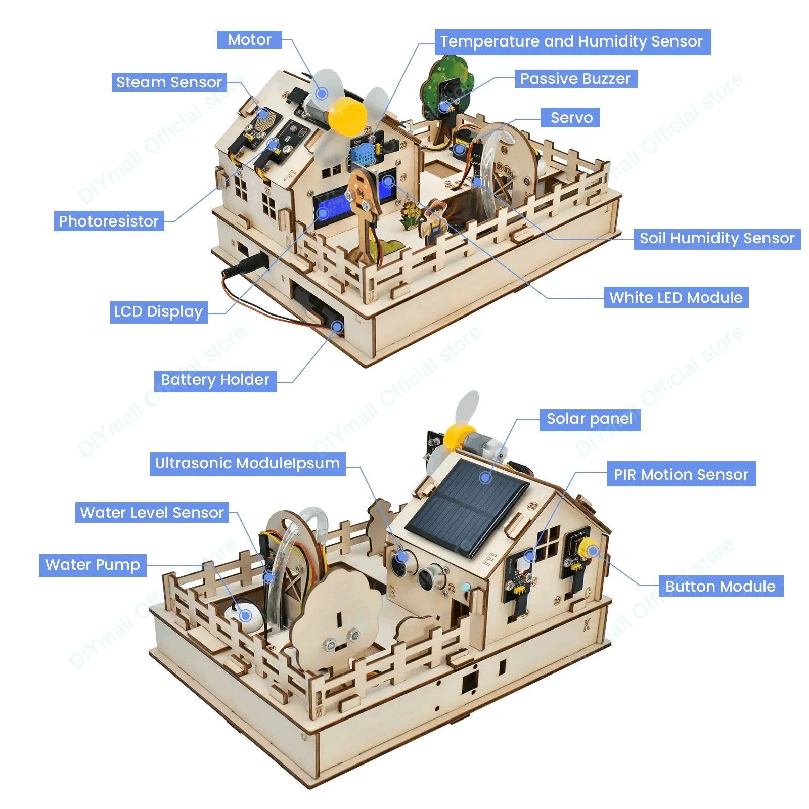 Keyestudio Smart Farm IoT Starter Kit Arduino/ESP32 متوافق مع الخدش 3.0 STEM التعليمية لتقوم بها بنفسك عدة للبرمجة الزراعية