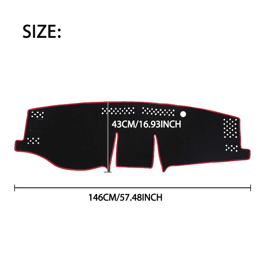 For Toyota Rav-4  2019-2021 Car Dashboard Cover Avoid Light Pad Instrument Platform Cover Mat Carpet Accessories