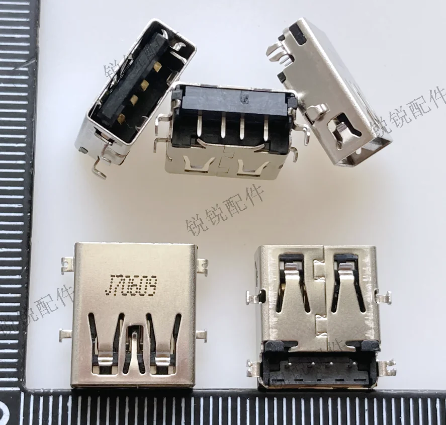 For  USB2.0AF Female socket 4P sunken board USB data charging port socket DIP TYPE female connector