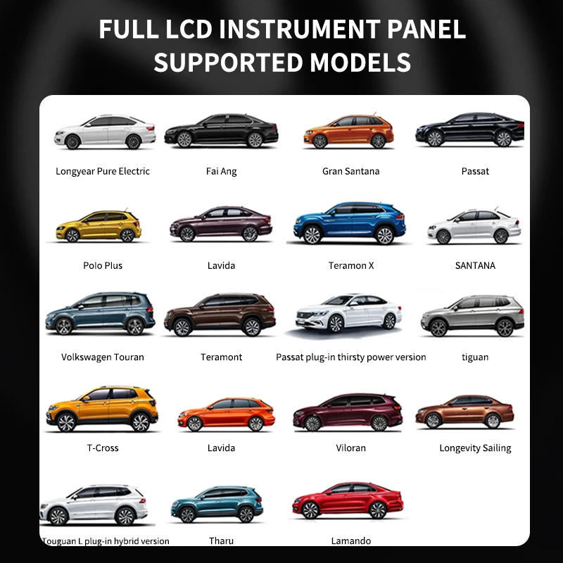 1920*720 Car Digital Dashboard Multi-functional Dash Panel Board for Car 12.3 Inch LCD Instrument Dash Panel Board Meter Screen