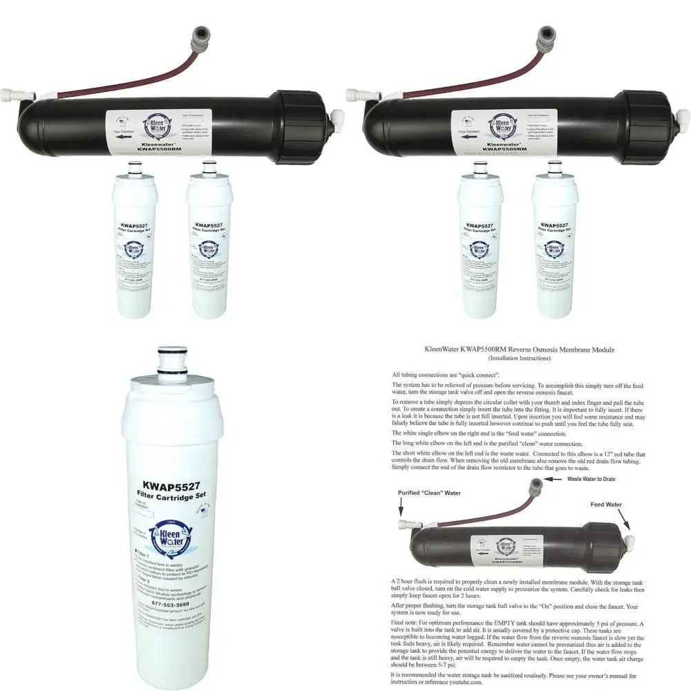 

Сменный мультикомплект для фильтра для воды Aqua-e AP5500RM с мембраной, корпусом и картриджами