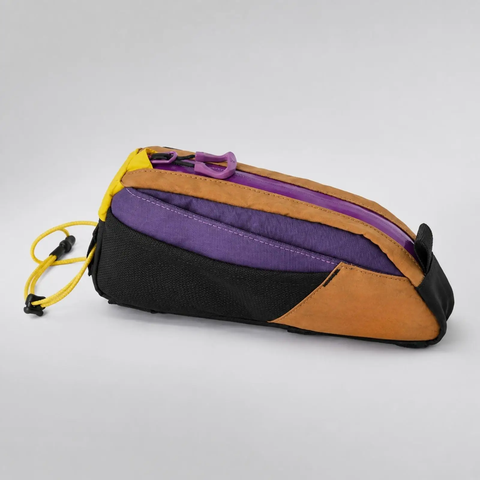 Crossbar Bag with Mesh Pockets Sleek Bike Crossbar Bag Water-Resistant-Resistant for Cyclists, Commuters, Road Biking