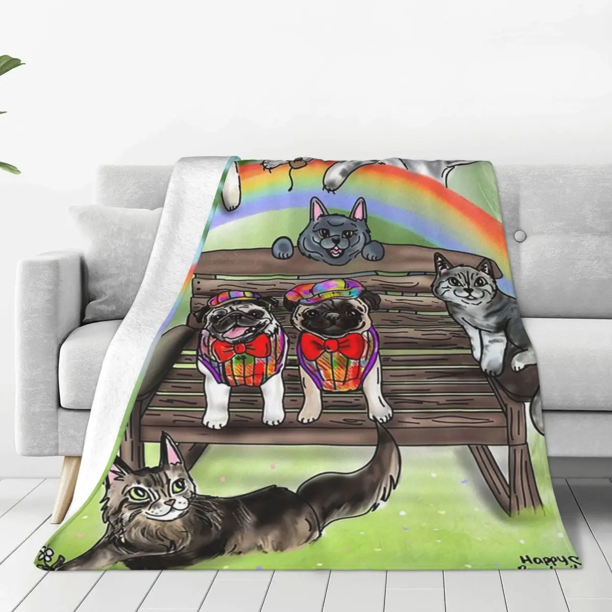 Furriends Forever Blankets Fleece Breathable Sofa Throw Blankets For Couch Bedding Travel Throws Bedspread Quilt