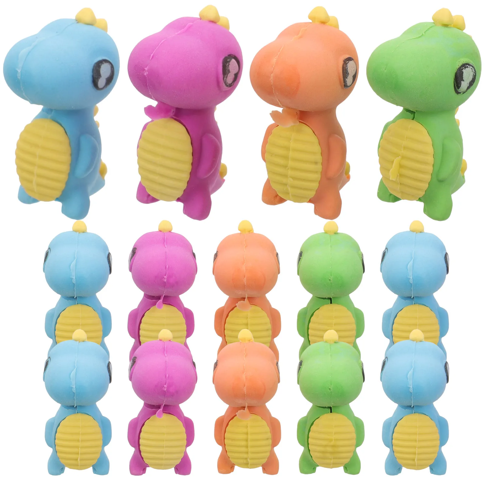 

15pcs for Goodie Bag Stuffers Kids Detachable Colorful Mini School Supplies TPR Material Colorful Eraser Portable