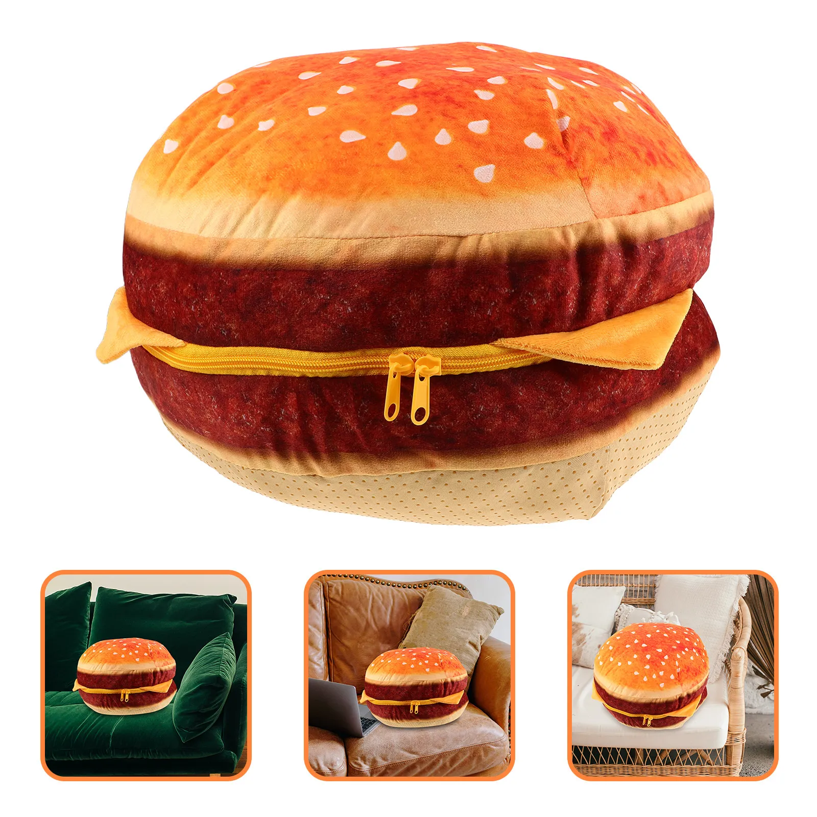 

Подушка-гамбургер из мягкого плюша, декоративная подушка в виде еды, креативный декор для дивана, кровати, комнаты, новинка