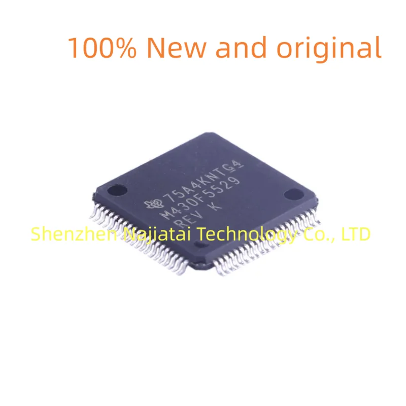 1 шт./лот 100% Новый оригинальный MSP430F5529IPNR MSP430F5529 M430F5529 QFP80 IC чип